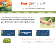 Tablet Screenshot of leasidetherapycentre.com